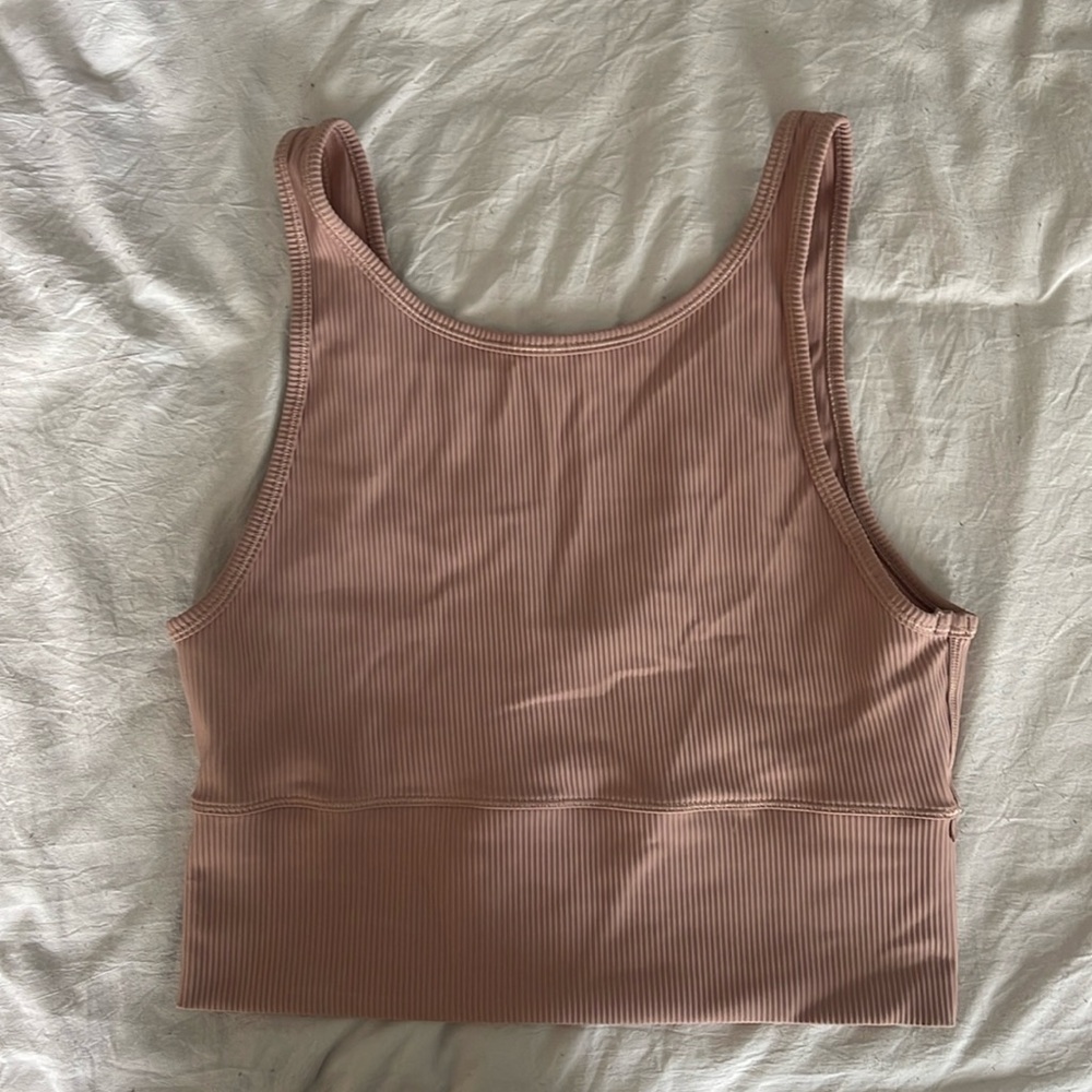 Lululemon power pivot ribbed tank top (reversible)
